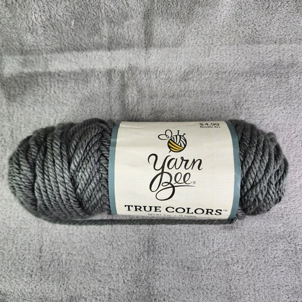 Yarn Bee True Colors Charcoal  5 oz 76 Yards